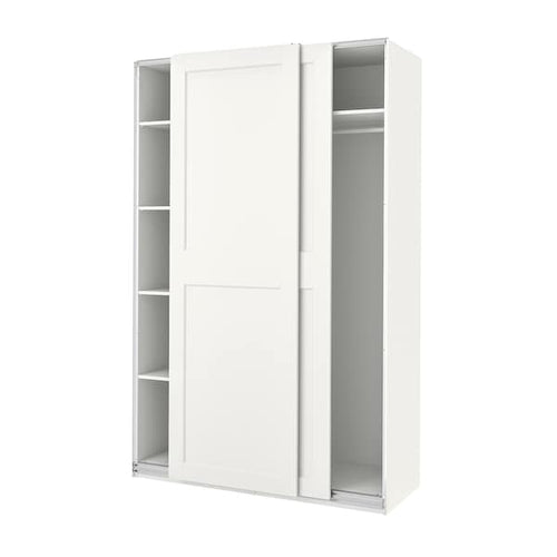 PAX / GRIMO - Wardrobe, white/white, 150x66x236 cm