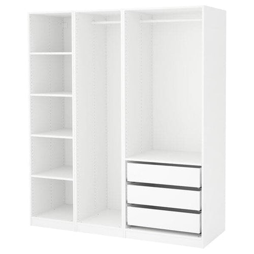 PAX - Wardrobe, white, 175x58x201 cm
