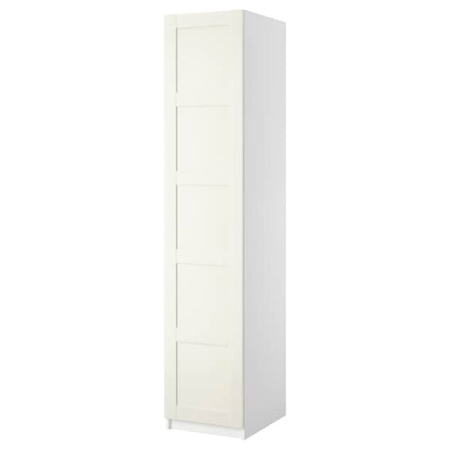 PAX / BERGSBO - Wardrobe with 1 door, white/white, 50x60x236 cm