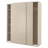 PAX / HASVIK wardrobe combination, grey-beige/grey-beige, 200x66x236 cm