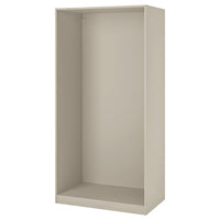 PAX wardrobe frame, grey-beige, 100x58x201 cm