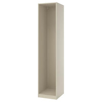PAX wardrobe frame, grey-beige, 50x58x236 cm