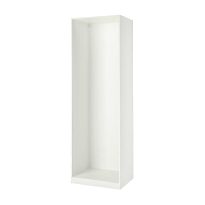 PAX - Wardrobe frame, white, 75x58x236 cm - best price from Maltashopper.com 20214571