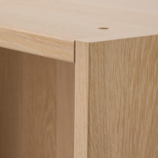 PAX - Wardrobe frame, white stained oak effect, 100x58x236 cm - best price from Maltashopper.com 30183989