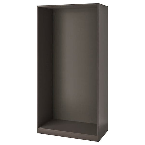 PAX - Wardrobe frame, dark grey, 100x58x201 cm