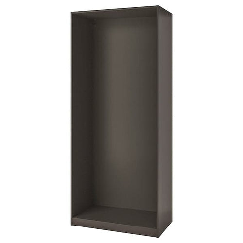 PAX - Wardrobe frame, dark grey, 100x58x236 cm