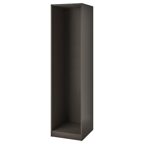 PAX - Wardrobe frame, dark grey, 50x58x201 cm