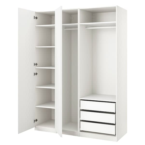 PAX / VIKANES - Wardrobe, white/white, 175x60x236 cm - best price from Maltashopper.com 69480144