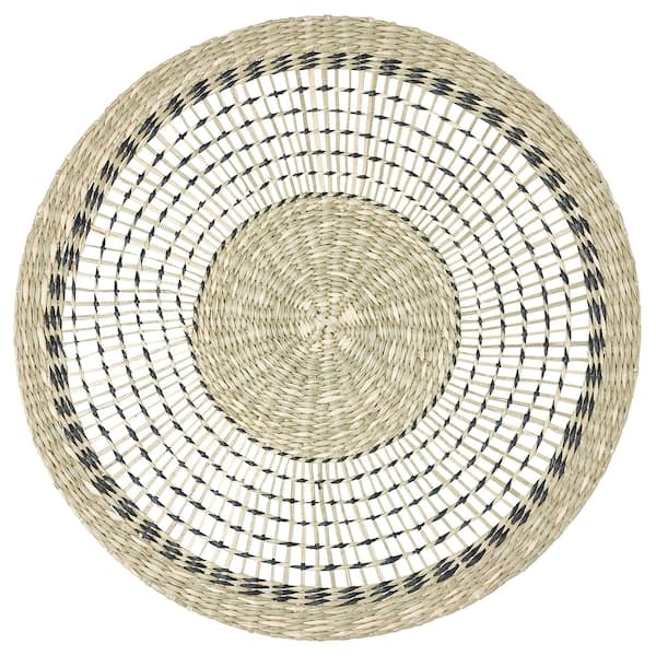 PENNFISK - Place mat, natural/sedge handmade, 37 cm - best price from Maltashopper.com 60527749