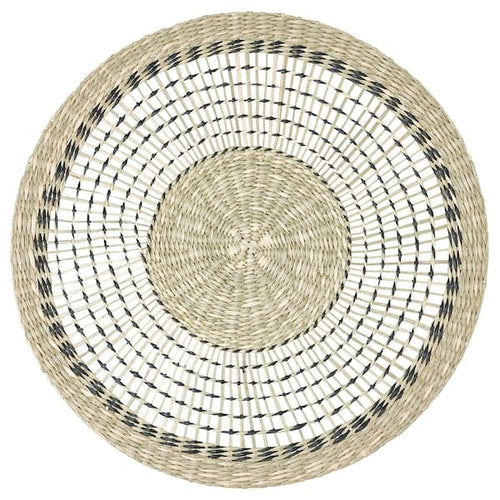 PENNFISK - Place mat, natural/sedge handmade, 37 cm