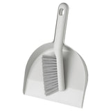 PEPPRIG dust pan and brush, grey