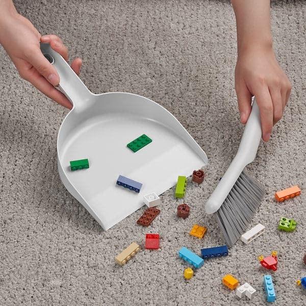 PEPPRIG - Dust pan and brush, grey - best price from Maltashopper.com 10527087