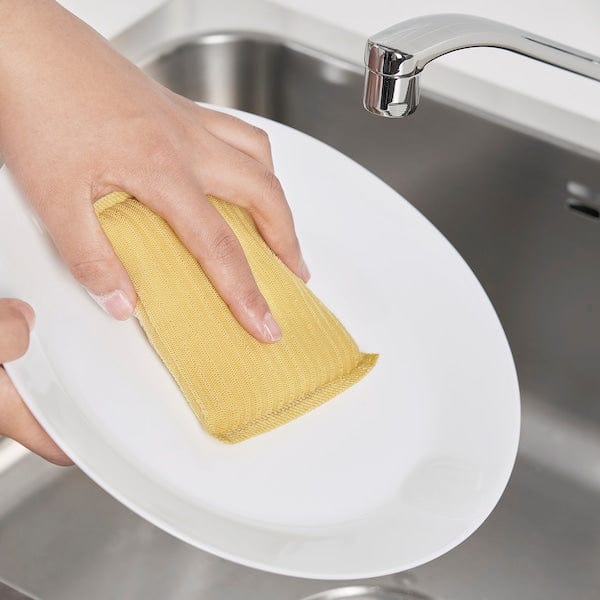Ikea PEPPRIG - Scrubbing pad, green blue/yellow