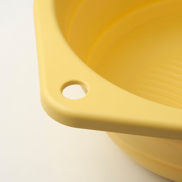 PEPPRIG - Wash-tub, foldable/yellow, 27 cm - best price from Maltashopper.com 60567721