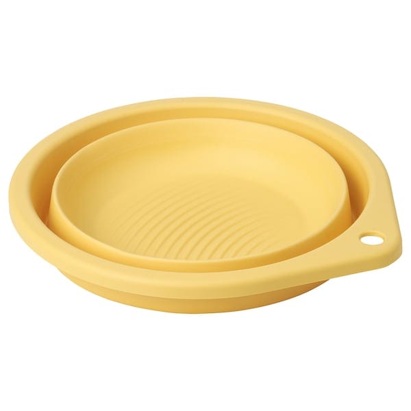 Ikea PEPPRIG - Wash-tub, foldable/yellow, 27 cm