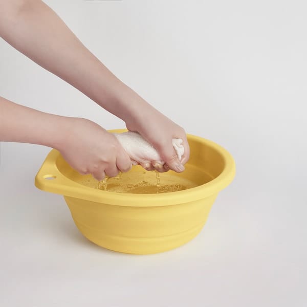 PEPPRIG - Wash-tub, foldable/yellow, 27 cm - best price from Maltashopper.com 60567721