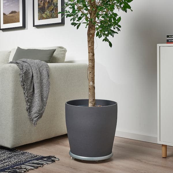PERSILLADE - Plant pot, dark grey, 32 cm - best price from Maltashopper.com 40525614