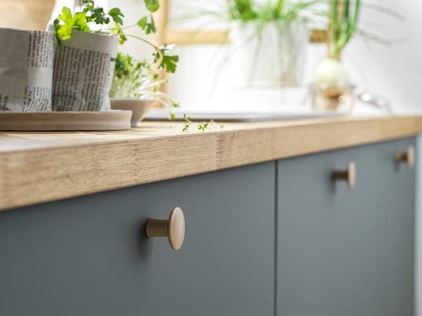 PINNARP - Worktop, ash/veneer, 246x3.8 cm - best price from Maltashopper.com 00372302