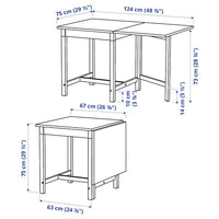 PINNTORP / PINNTORP - Table and 2 chairs - best price from Maltashopper.com 79484448