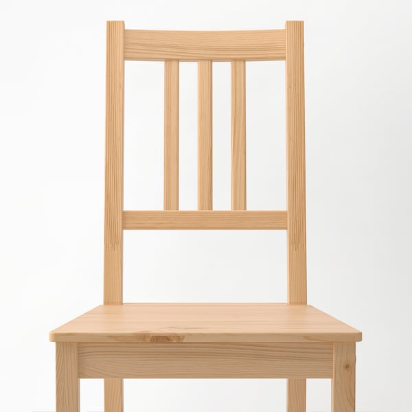 PINNTORP / PINNTORP - Table and 6 chairs, stained light brown/white stain,185 cm