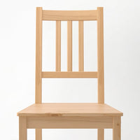 PINNTORP / PINNTORP - Table and 6 chairs, stained light brown/white stain,185 cm