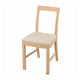 PINNTORP chair, light brown stained/Katorp natural, 41x83x49 cm