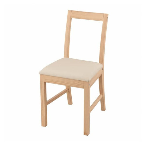PINNTORP - Chair, light brown stain/natural katorp ,