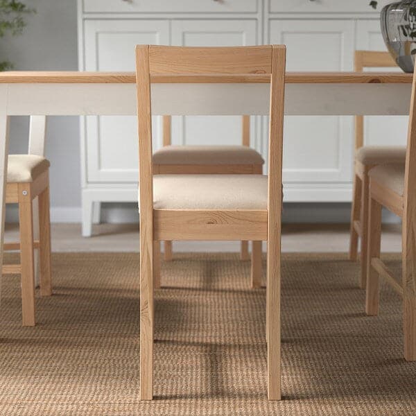 PINNTORP - Chair, light brown stain/natural katorp , - best price from Maltashopper.com 20529482