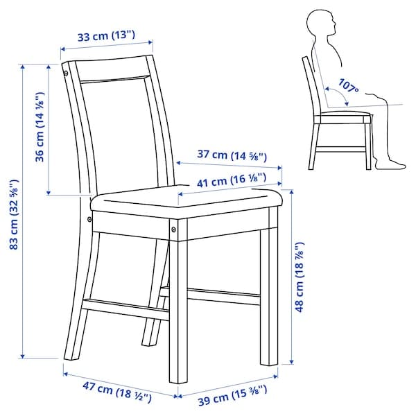 PINNTORP - Chair, light brown stain/natural katorp , - best price from Maltashopper.com 20529482