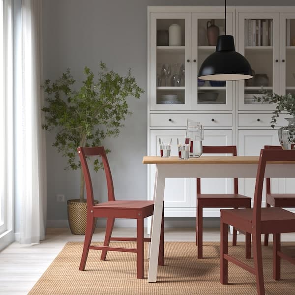 PINNTORP - Chair, red stained - best price from Maltashopper.com 40529476