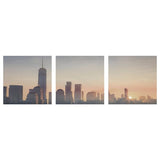 PJÄTTERYD picture, city sunrise, 56x56 cm, 3 pack