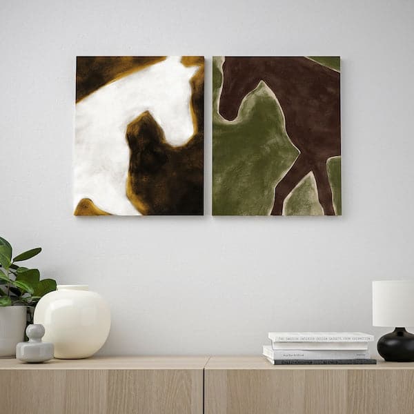 PJÄTTERYD - Canvas, Horses, , 40x50 cm - best price from Maltashopper.com 10559945