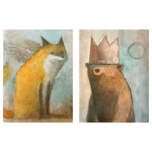 PJÄTTERYD - Canvas, puppies, 40x50 cm , 40x50 cm