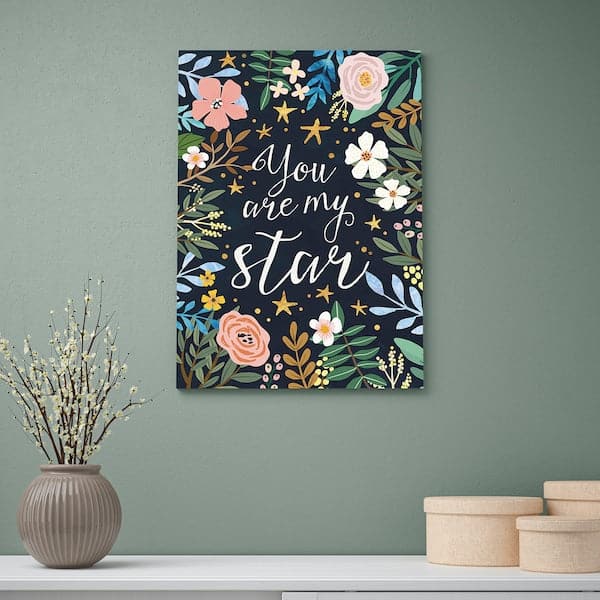 PJÄTTERYD Canvas, my star, 50x70 cm , - best price from Maltashopper.com 00519441