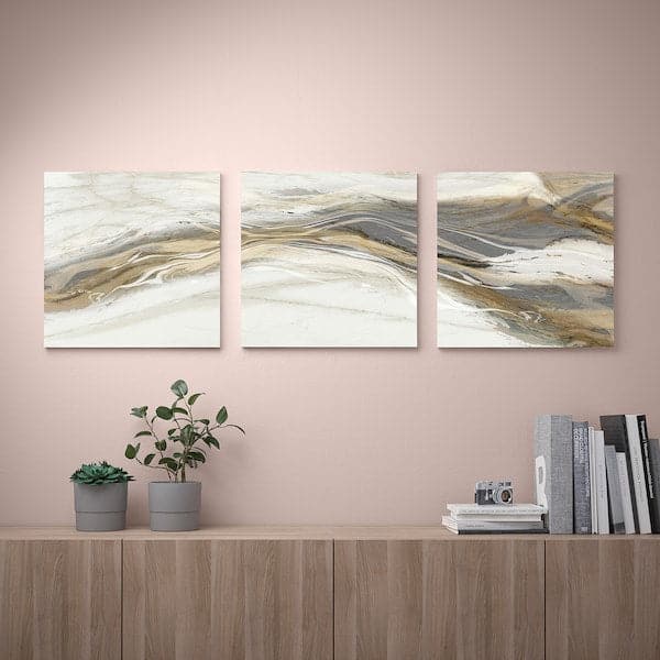 PJÄTTERYD Canvas, wavy, 56x56 cm , 56x56 cm - best price from Maltashopper.com 30519468