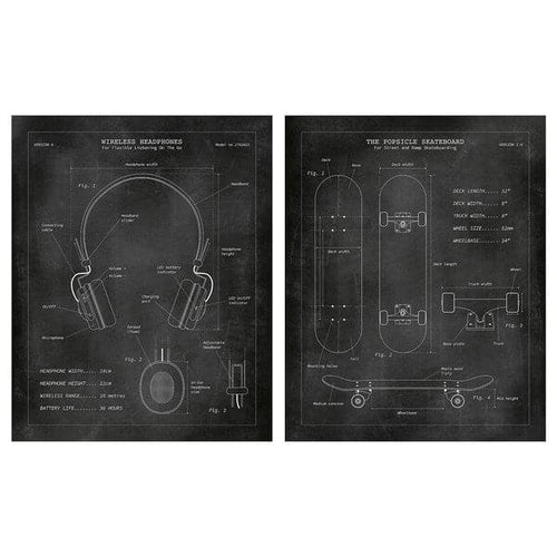 PJÄTTERYD - Picture, Blueprints, 40x50 cm