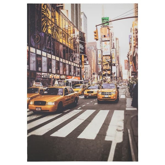 PJÄTTERYD Canvas - taxi di New York 70x100 cm , 70x100 cm - best price from Maltashopper.com 80329159