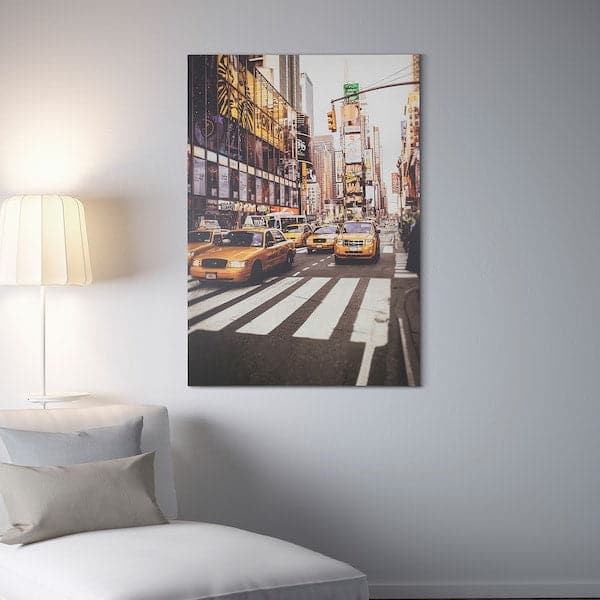 PJÄTTERYD Canvas - taxi di New York 70x100 cm , 70x100 cm - best price from Maltashopper.com 80329159