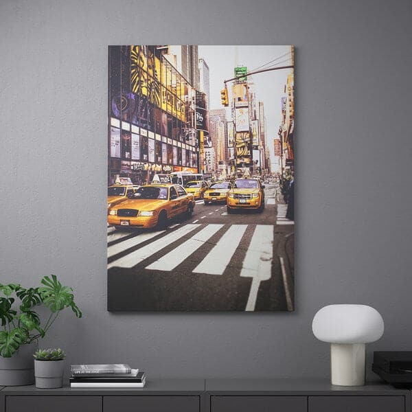 PJÄTTERYD Canvas - taxi di New York 70x100 cm , 70x100 cm - best price from Maltashopper.com 80329159