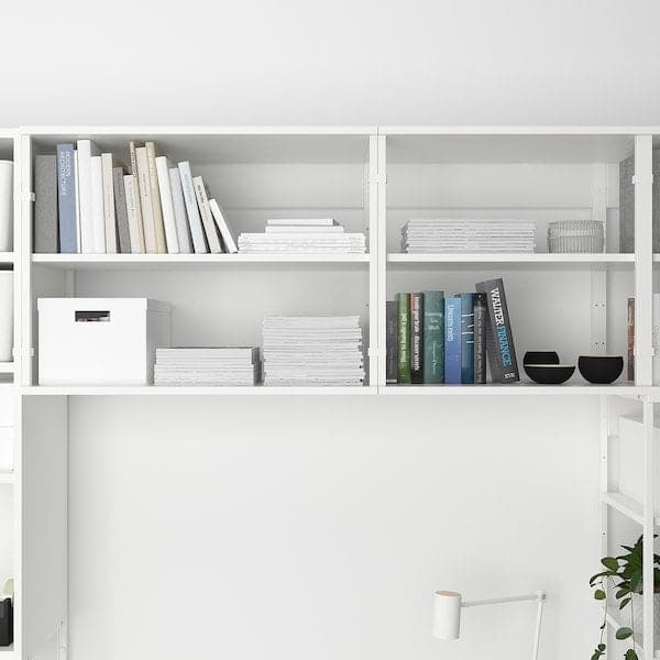 Ikea PLATSA - Storage comb w 6 doors+3 drawers, white/Fonnes white, 420x42x241 cm
