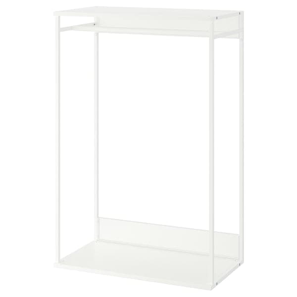 PLATSA - Open clothes hanging unit, white, 80x40x120 cm - best price from Maltashopper.com 40452603