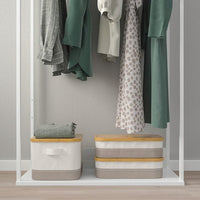 PLATSA - Open clothes hanging unit, white, 80x40x180 cm - best price from Maltashopper.com 60452602