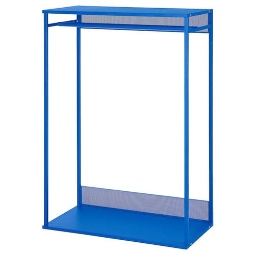 PLATSA - Open clothes hanging unit, blue, 80x40x120 cm