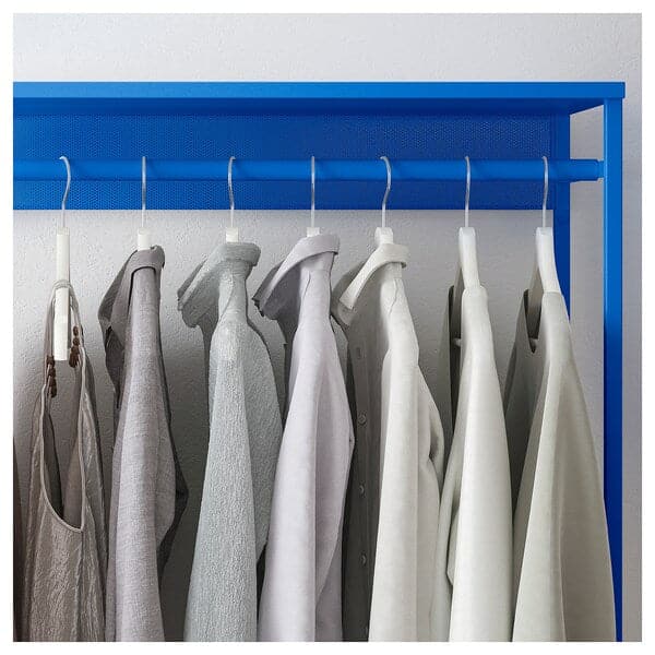 PLATSA - Open clothes hanging unit, blue, 80x40x120 cm - best price from Maltashopper.com 60559641