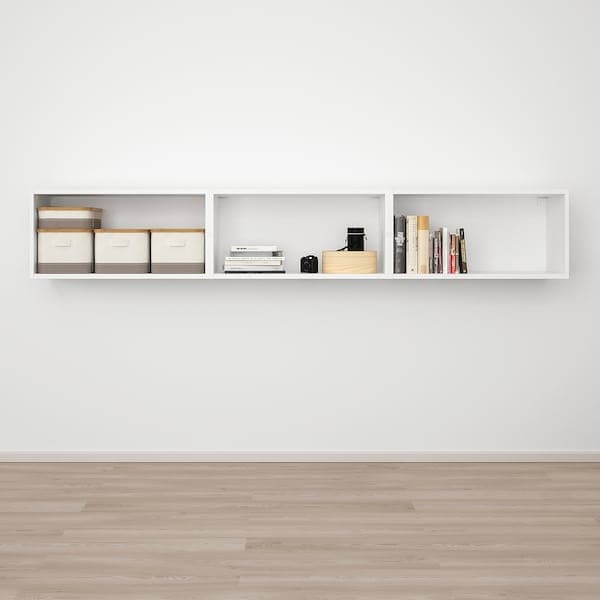 PLATSA - Wall storage, white/Fonnes white, 240x42x40 cm - best price from Maltashopper.com 89325374