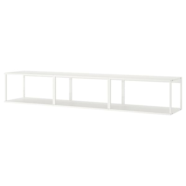 PLATSA - Wall storage, white, 240x40x40 cm