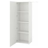 PLATSA wardrobe with 1 door, white/Fonnes white, 90-107x42x181 cm