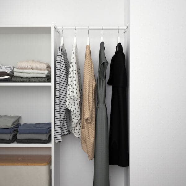 PLATSA - Wardrobe with 1 door, white/Fonnes white, 90-107x42x181 cm - best price from Maltashopper.com 39425366
