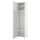 PLATSA wardrobe with 2 doors, white STRAUMEN mirror glass/FONNES white, 60x57x251 cm