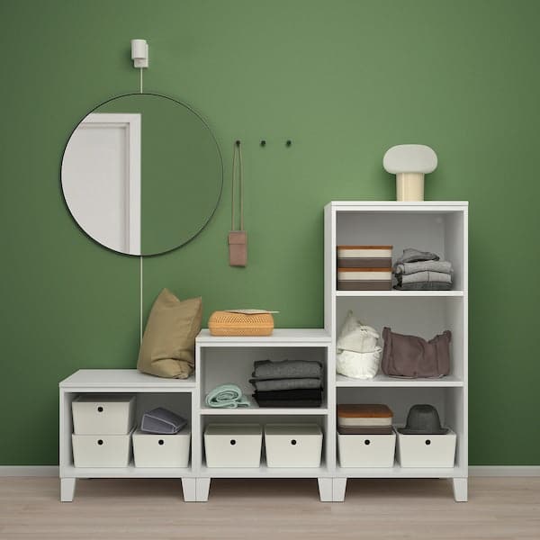 Ikea PLATSA - Wardrobe with 3 doors, white/Fonnes white, 180x57x133 cm